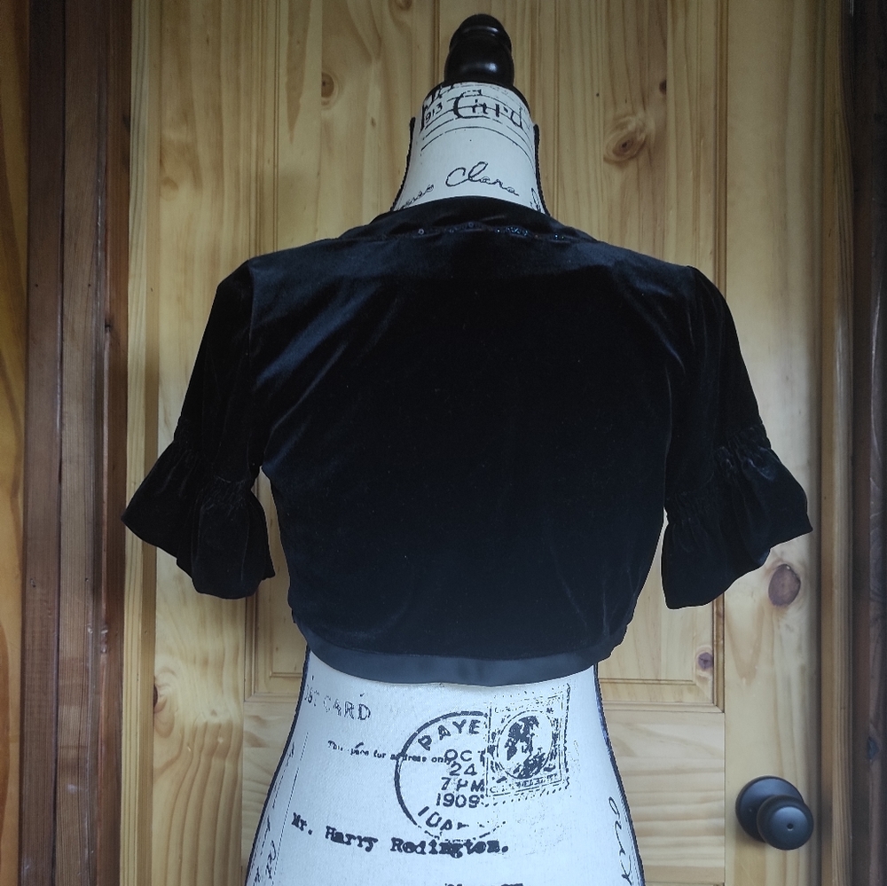 Ann Taylor LOFT Velvet Cardigan - Picture 2 of 4